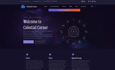 Celestial Corner: To provide the customer stunning, search engine optimised, user-friendly and mobile-responsive website along with Freedom of Customization and Convenient Admin Control.