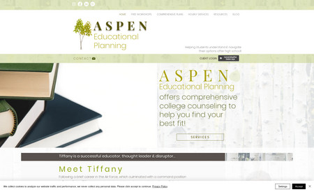 Aspen Educational : High Education Consultant Website with Booking capabilities. 
