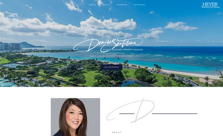 Denise Santilena: Designed, Developed, Selected and Edited Luxury Photography for this Hawaii based real estate agent. 