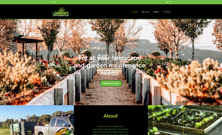 Lambrou's Lawn and Garden Care: Luke and his team have been in the garden maintenance and landscaping business for around 9 years now, we mainly service the western suburbs of Melbourne.

Client required a classic website with details and gallery.
