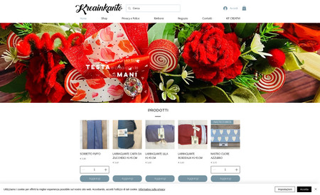 Kreainkanto: E-commerce per la vendita di prodotti.