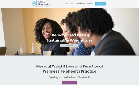 Anuyu Telehealth: Website for telehealth + weight loss services.