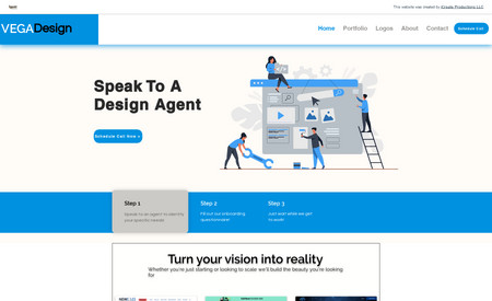 Vega Design: Super simple classic web design for our page. We just wanted to make sure that you got exactly what you needed without any confusion.