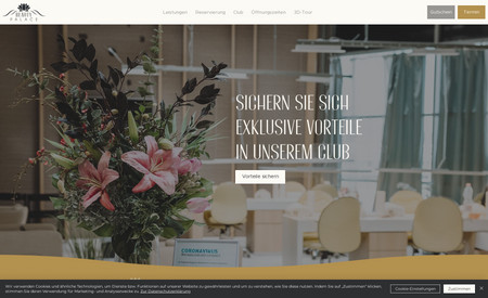 Beauty Palace SCS: Full redesign of a website for a beauty salon in Vienna.