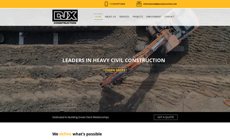 DJX Construction: Custom Design Website | SEO | Monthly Website Maintenance | WIX Feature functionality Training | Consulting | Image Research and Implementation