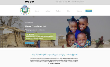 Meek-Charities: Non profit website