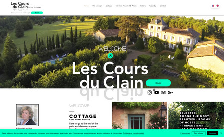 Les Cours du Clain: Conception web et accompagnement d'un magnifique établissement de maison d'hôte à Poitiers (86)

🏡 Gîte & chambres d'hôtes

⭐ SEO, Conception site web, Référencement local