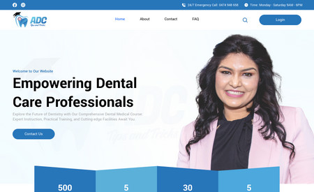 Dental Course Site: This website custom build for client and we have added many new module which is coded into the website. 