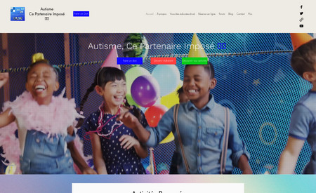 Autisme C_P_I : Refonte de ce site d'une association d'aide aux enfants Autistes