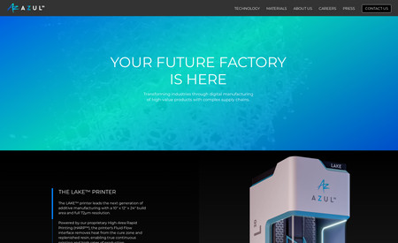 Azul 3d: Website redesign
