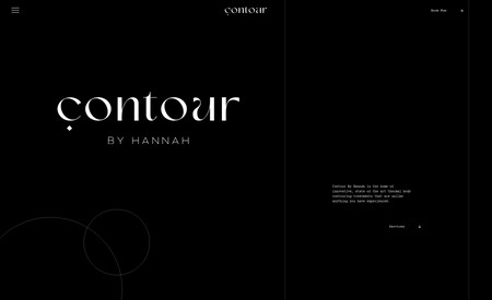 Contour By Hannah: A full brand development project for Hannah&#39;s new Contour Business.
We created the brand from scratch and developed a stunning website to tie it all together.