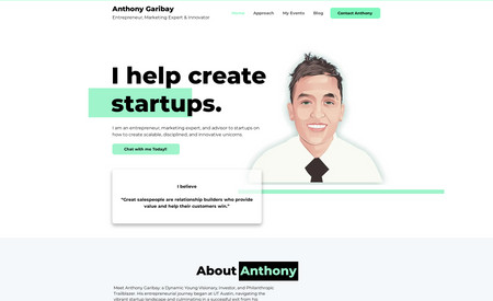 Anthony J. Garibay: Portfolio Website for a Investor.