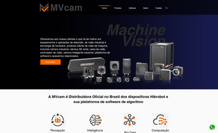 MVcam: Site - catálogo de produtos para automação industrial