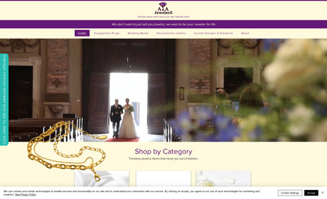A & A Jewelers This is a site redesign for an established jewelry...