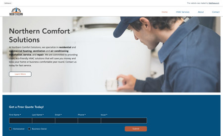 Northern Comfort: Create new site for Northern Comfort.