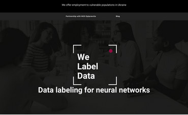 Website for a data collecting company