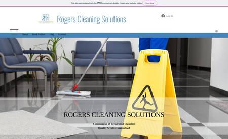 Rogers Cleaning Solu: We created the logo and website to attract new clients and make the booking process easy for both the business and their clients. 