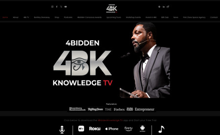 4biddenKnowledge: Billy Carson is the founder and CEO of 4BiddenKnowledge Inc, and the Best Selling Author of The Compendium Of The Emerald Tablets and Woke Doesn't Mean Broke.