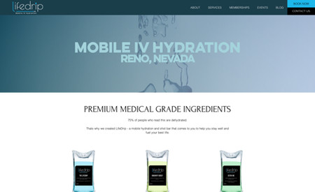 Mobile IV Drip: Plus Package (Up to 5 page website) for $2000