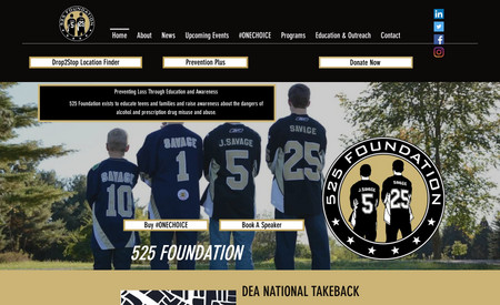 525 Foundation : This is an extremely large website with heavy traffic and showcases the SEO expertise we have. This is a non-profit that thrives on Wix.