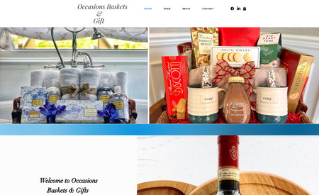 Baskets for All Occasions: Local owner of gift baskets for all occasions goes online.