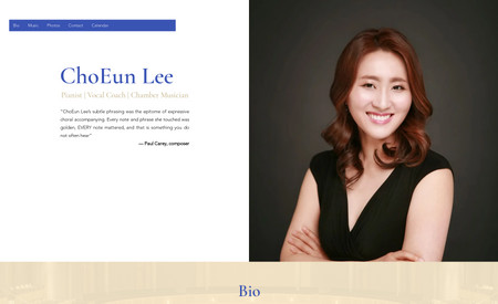 ChoEun Lee, piano: A publicity website for classical pianist ChoEun Lee, showcasing concerts and recordings