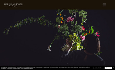 Blumenhaus: Das Blumenhaus am Hofgarten hat uns beauftragt, eine aussergewöhnliche Webseite für Ihre ausgefallene, hochwertige Blumenkunst. Die Webseite soll die besondere Blumenkunst unterstützen und zur Geltung bringen.
# Wir haben die Webseite entwickelt
# Wir haben die Webseite realisiert
# Wir betreuen das Blumenhaus bei allen Marketing-Fragen