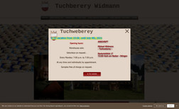 Tuchweberey Webseite für eine Weberei