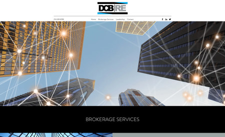 DCB/RE Commercial Real Estate: DCBRE Commercial Real Estate is a new website designed to provide information about the brokerage services offered by the company. The website is intended to be professional and easy to navigate, with clear and concise information presented in a visually appealing way.

The website clearly indicates the site's purpose and provides contact information and social links, allowing users to connect with the company quickly. It also includes information about the leadership team and provides a form for users to submit their contact information to be contacted by the company.

Overall, the website is designed to be a valuable resource for those interested in commercial real estate, providing information about the services offered by DCBRE and how to get in touch with the company.