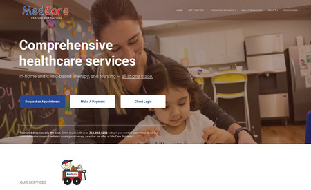 MedCare Pediatric and Nursing: Complete Website Revamp | Desktop & Mobile Website + Advance Wix Code + Design + Copy Writing + Images & Videos + Forms + Admin Training + Wix All-Access Plan
