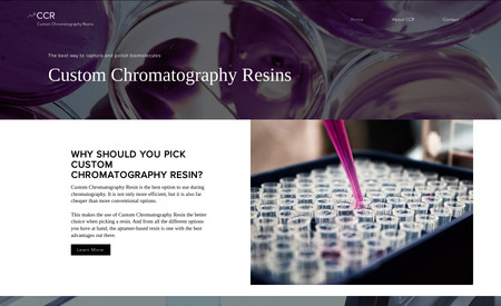 Custom Chroma Resins: Web Design