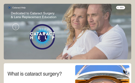 Cataract Help: A Cataract Information Website built on Editor X. This website is fully responsive and is continually be added to.