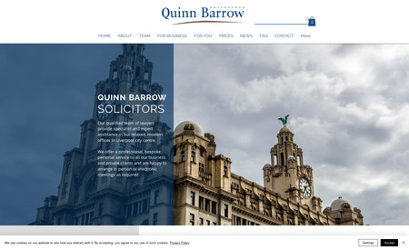 Quinn Barrow: I created a fresh and modern new look website for Quinn Barrow.  The website works harder for them and makes their key offering much clearer.
