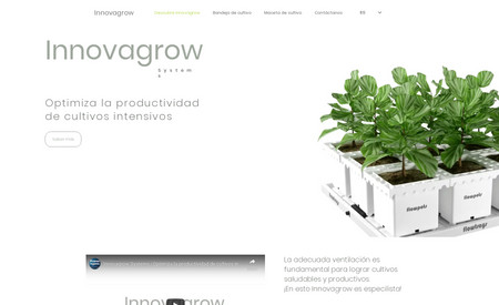 INNOVAGROW: Web design, branding, copywriting, 3D modeling and product video.