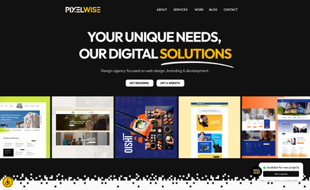 PIXELWISE: Advanced Website UX/UI 