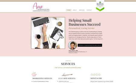 Amo Bookkeeping: Website Design and Development
Logo and Branding