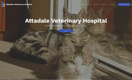 Attadale Veterinary Hospital: In this project, Wolf Web Designs was approached by a new Vet Clinic. While they were unsure of what they wanted, they had their heart set on having lots of photos of their beloved patients! For this design, we placed a strong emphasis on creativity, excitement and playfulness. From the doggy prints in the backgrounds to the photos of smiling patients, we wanted their customers to feel reassured that their pets were in safe hands!

For this website, we did the following:
-	Uploaded all their client and service photos
-	Set up immersive hover boxes and engagements for the user
-	Create 17 service pages using dynamic pages, data and content management systems (CMS)
-	Set up social media links as well as links to email addresses, phone numbers and forms
-	Use a variety of effects, such as parallax, to create a more immersive user experience
-	Optimised the display for desktop and mobile devices

We were also tasked with completing their SEO which included:
-	Creating, analysing and prioritising keywords
-	Setting up their on-page SEO through an established header structure
-	Completing all required meta titles and descriptions
-	Adding their website to Google Search Console
-	Indexing all sitemaps
-	Crawling all applicable pages
-	Watching SEO and ranking trends over time
