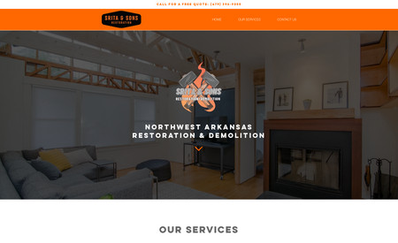 Srita and Sons : Site design and SEO for a restoration company.