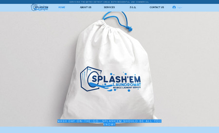 Splashem Laundry Services: Booking site for mobile laundry services.