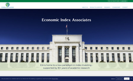 Economic Index Associates: 
EIA is home to a new paradigm in index investing - supported by 30+ years of academic research
