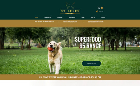 Stlukes: St Lukes has become a key player in the pet food market and needed a new website to reflect this. Their natural superfoods are very popular and they have taken advantage with a new e-commerce website to attract and serve customers nationwide.