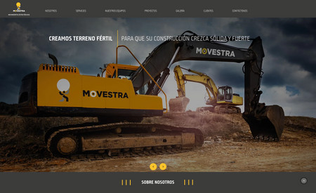Movestra: Sitio web construido 100% en EditoriX.