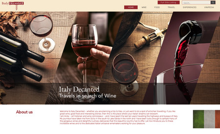 Italy Decanted: New website with dynamic pages