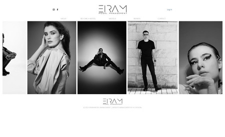 Eiram Model Management: Complete web design