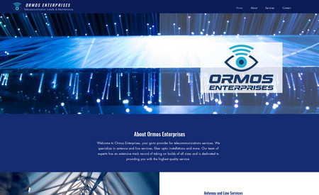 Ormos Enterprises: This client came to us without a current website to work off. We sat down with them to understand what their needs were and the services their business offers. From there we were able to design a beautiful, mobile optimized website that they loved.
