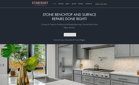 StoneRight Benchtop: We designed that website from scratch. The client shares the requirements and design. Make it SEO and user-friendly and compatible with iPhone and other devices.
