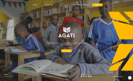 Agati Library: We created everything from branding and user interface to the website.