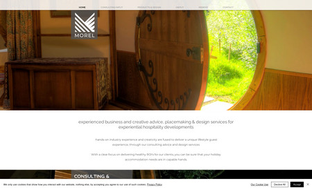 Morel & Co: Kate needed a visually stunning website and we have been lucky enough to be supplied with some stunning images of some of the products Kate supplies to her clients which has allowed us to create a beautiful website.