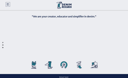 Denim Reseach: A website, initially redesigned 3 years ago. Then rebuilt completely for the client last year.