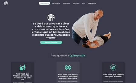 Quiropraxia em Porto: Site atualizado de um profissional de quiropraxia, este site é totalmente focado em conversão.